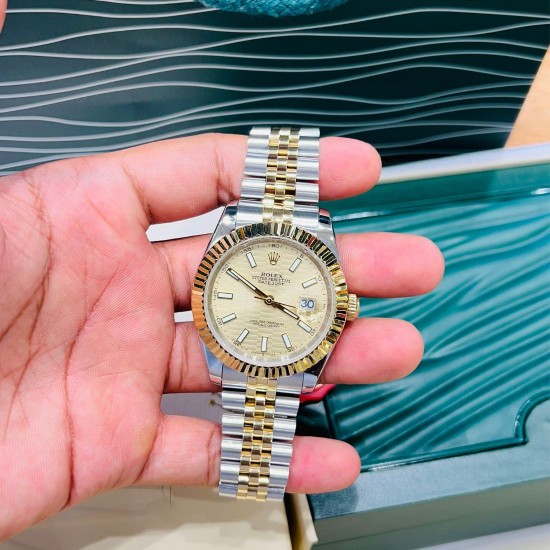 ROLEX DATE-JUST OYSTERSTEEL AND YELLOW GOLD, 41 MM