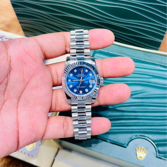 ROLEX LADY-DATEJUST, OYSTER, 28MM, BLUE