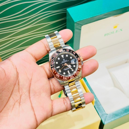 ROLEX GMT-MASTER 2 OYSTER, 40MM, OYSTERSTEEL AND EVEROSE GOLD, REPLICA