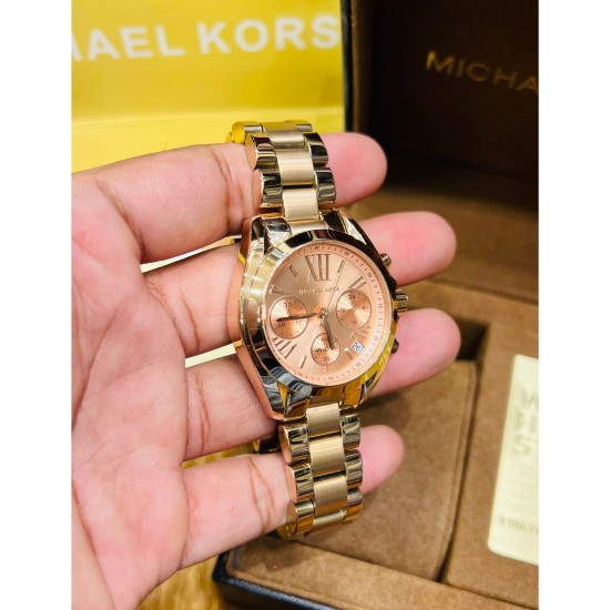 MICHEAL KORS LADIES WATCH IN ROSEGOLD WITH ROSEGOLD DIAL
